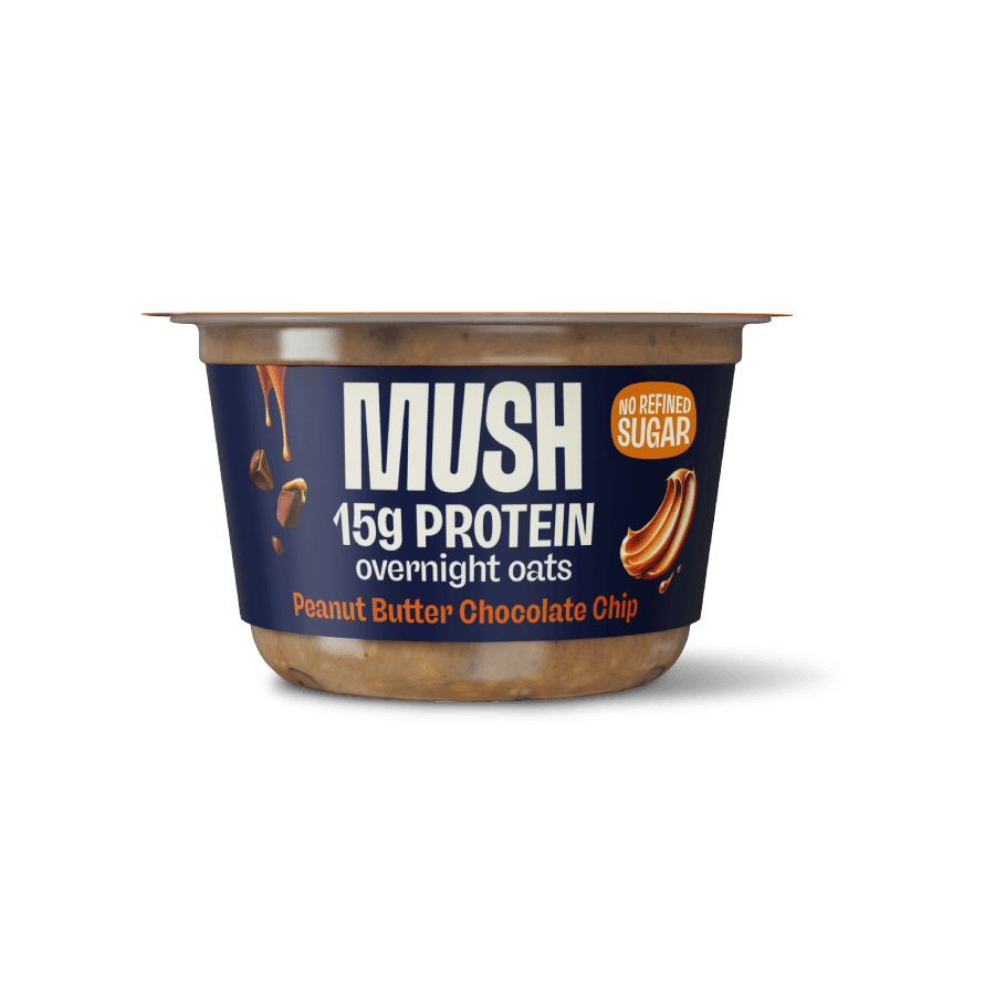 MUSH Peanut Butter Chocolate Chip packshot — 15g protein, 270 calories